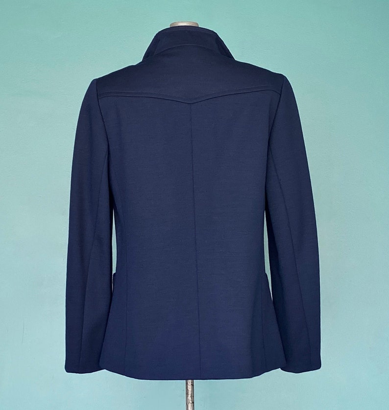 Christian Dior Navy Wool Mod Jacket Designer Vintage Peacoat Vintage Dior TaraLynEvansStudio image 6