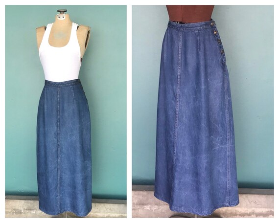 denim maxi