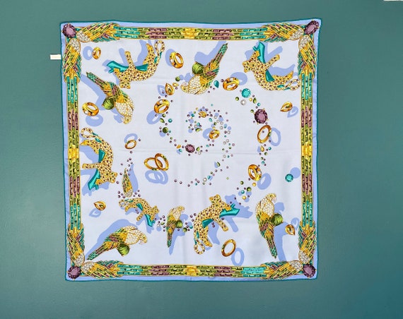 Cartier Silk Scarf Vintage Silk Scarf, TaraLynEvan