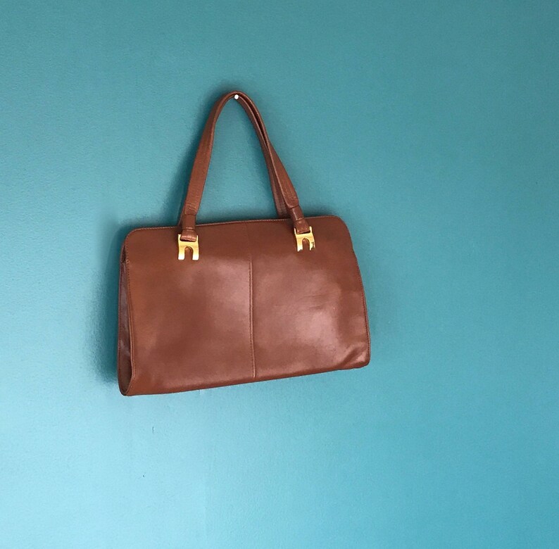 Jane Shilton Vintage Bag Brown Leather Bag TaraLynEvansStudio Etsy