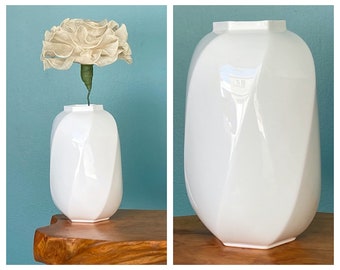 White Vase Ceramic Vase Vintage Vase Mikasa TaraLynEvansStudio