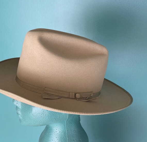 Vintage Wide Brim Western Cowboy Hat Vintage Cowb… - image 4