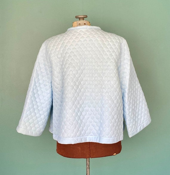 Bed Jacket 60s Jacket Quilt Jacket Blue Jacket Sh… - image 6