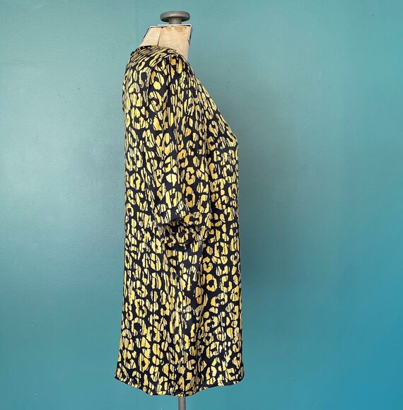 Louis Feraud Leopard 90s Silk Blouse Designer Blo… - image 4