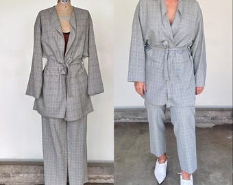 Damen Hosenanzug 90er Jahre Anzug Ungaro Anzug Deadstock Anzug Emanuel Ungaro Designer Anzug Zweiteiler Vintage Anzug Frauen TaraLynEvansStudio