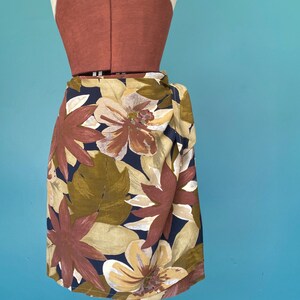 Vintage 90s Mini Floral Wrap Skirt Hawaiian Skirt Women Wrap Skirt Floral Print Skirt Summer Skirt Short Skirt TaraLynEvansStudio image 4