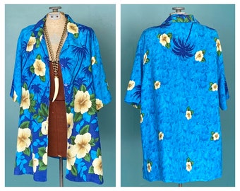 Vintage 80s Button Up Hawaiian Shirt TaraLynEvansStudio