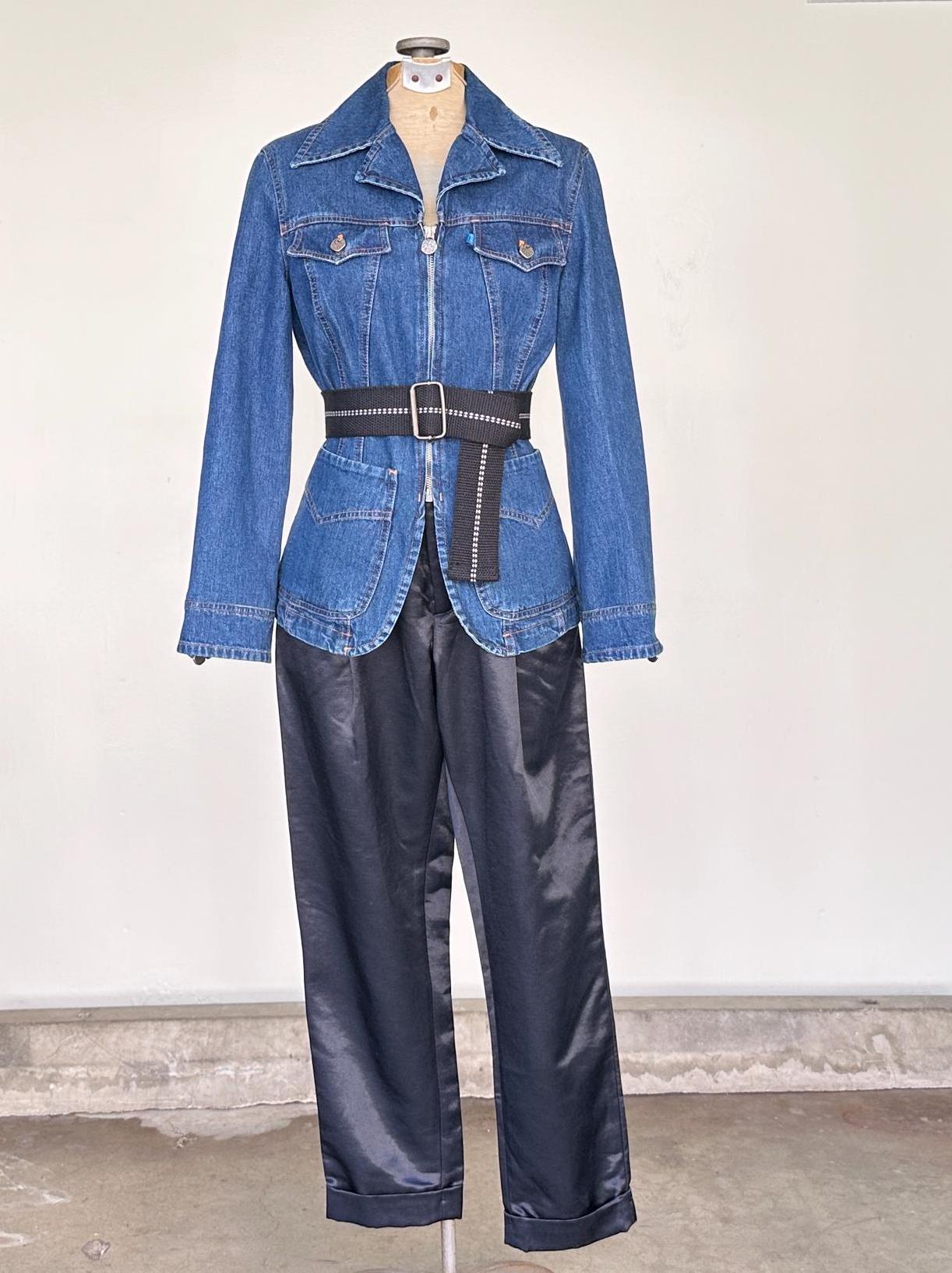 Christian Lacroix デニムジャケット　Denim jacket Christian Lacroix Womens Denim Jacket Jean Jacket Designer
