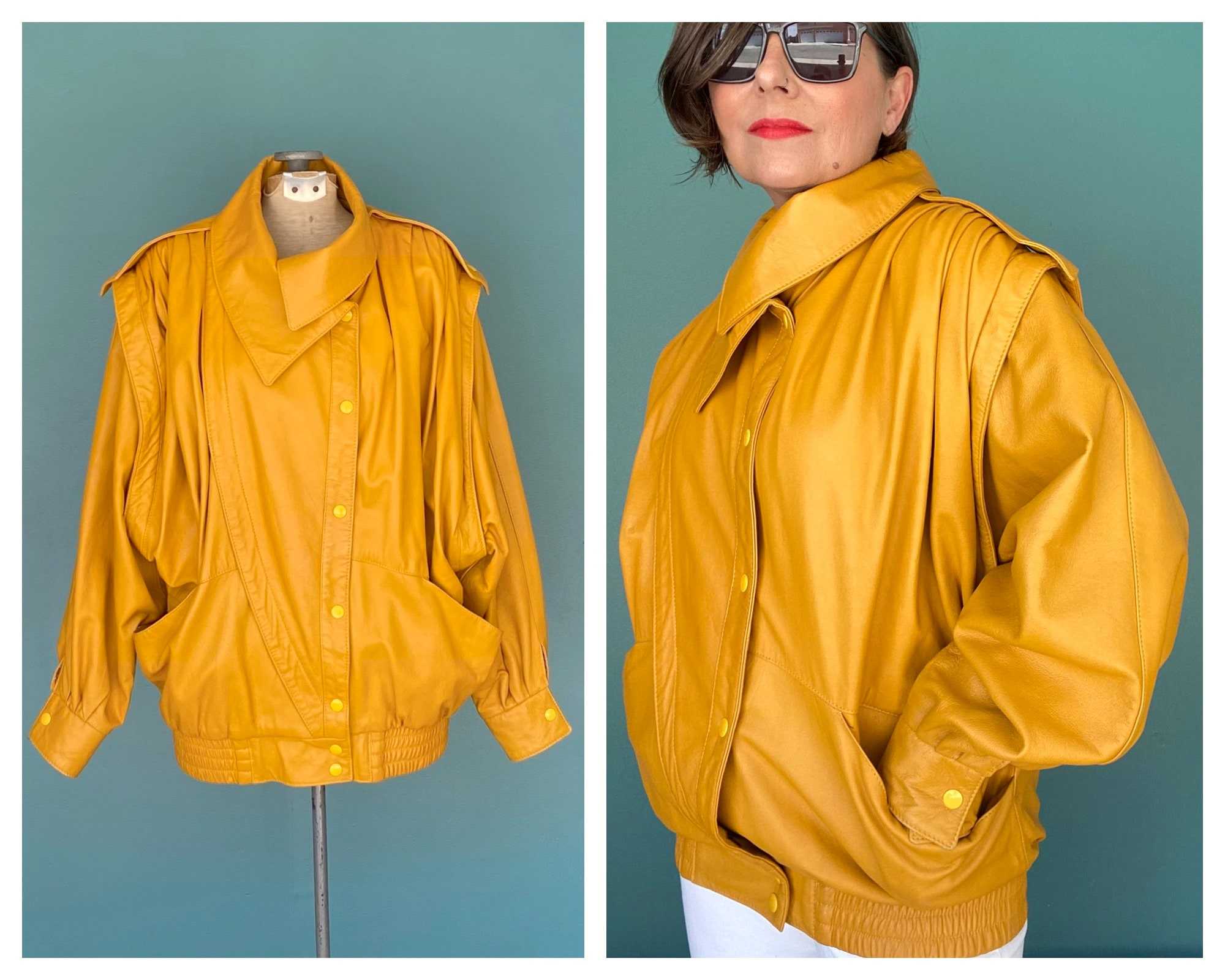yellow bomber jacket womens