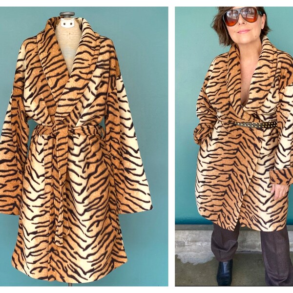 Mens Tiger Robe Etsy