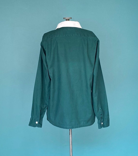 Rugby Shirt Retro 70s Shirt Green Shirt Vintage R… - image 5