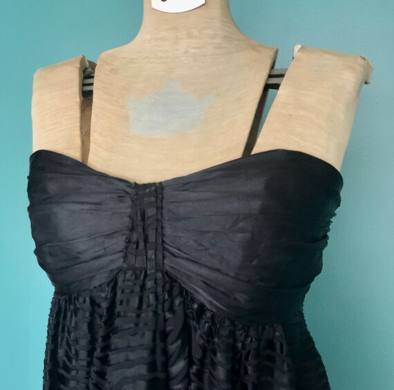 Y2K Black Babydoll Empire Waist Dress TaraLynEvan… - image 4