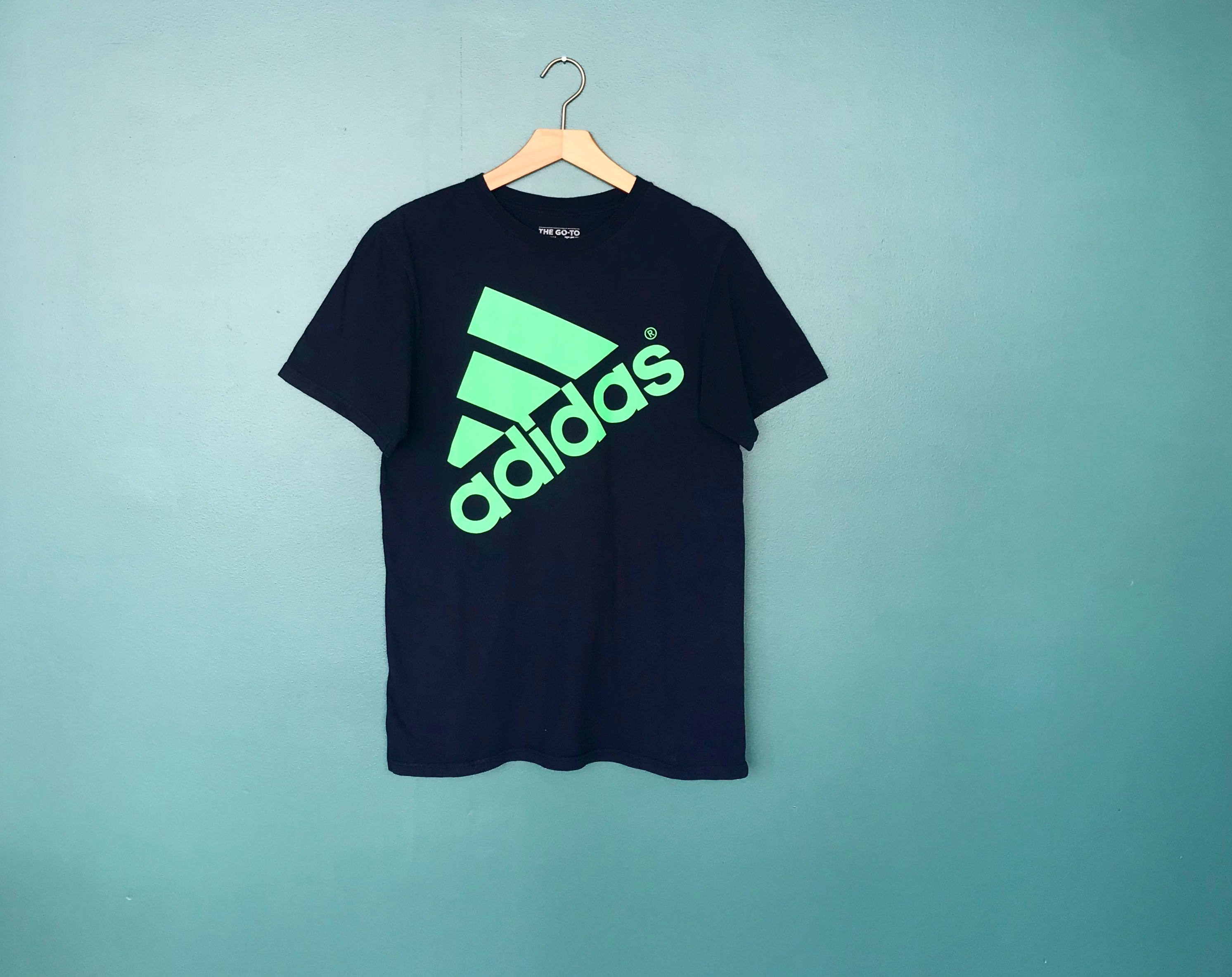 lime green adidas t shirt