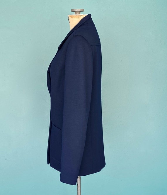 Christian Dior Navy Wool Mod Jacket Designer Vint… - image 5