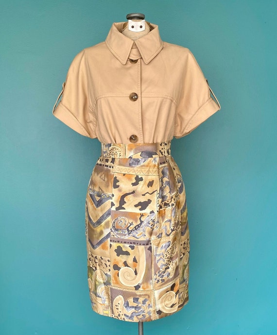 Wrap Skirt 90s Skirt Silk Skirt Vintage 90s Skirt… - image 2