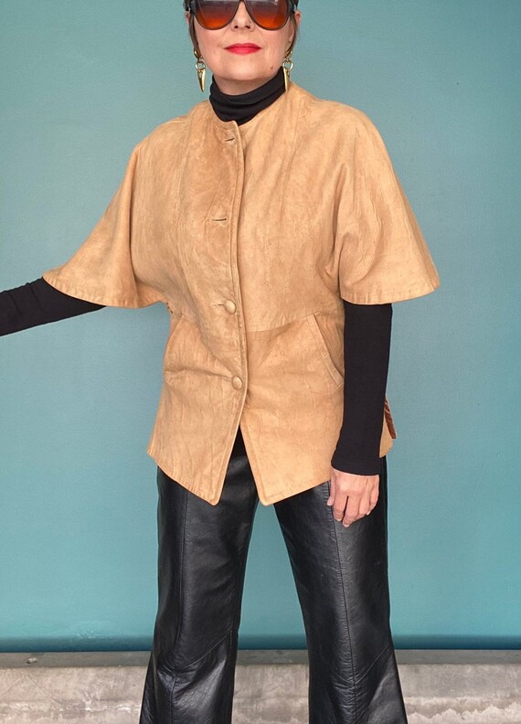 Vintage Western Suede Leather Jacket Leather Suede