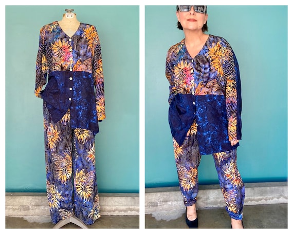 Two Piece Set Two Piece Set Women 90s Set Batik W… - image 1