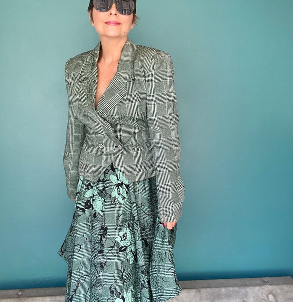 Ensemble Jupe Et Veste Noire Babette - 2 Pièces Vintage - Parfait Pour Un Look Rétro