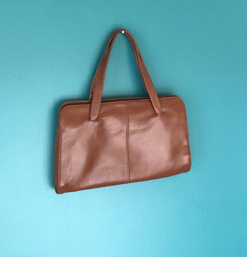 Jane Shilton Vintage Bag Brown Leather Bag TaraLynEvansStudio Etsy