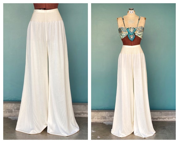 Flare Pants Wide Leg Pants 70s Pants Flared Pants… - image 1