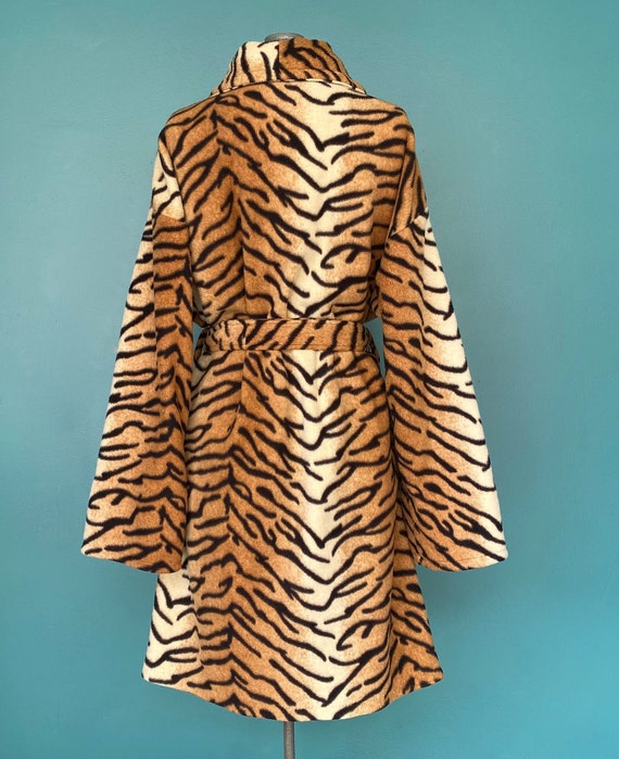 Vintage Robe Tiger Women Robe Short Robe Bath Rob… - image 7