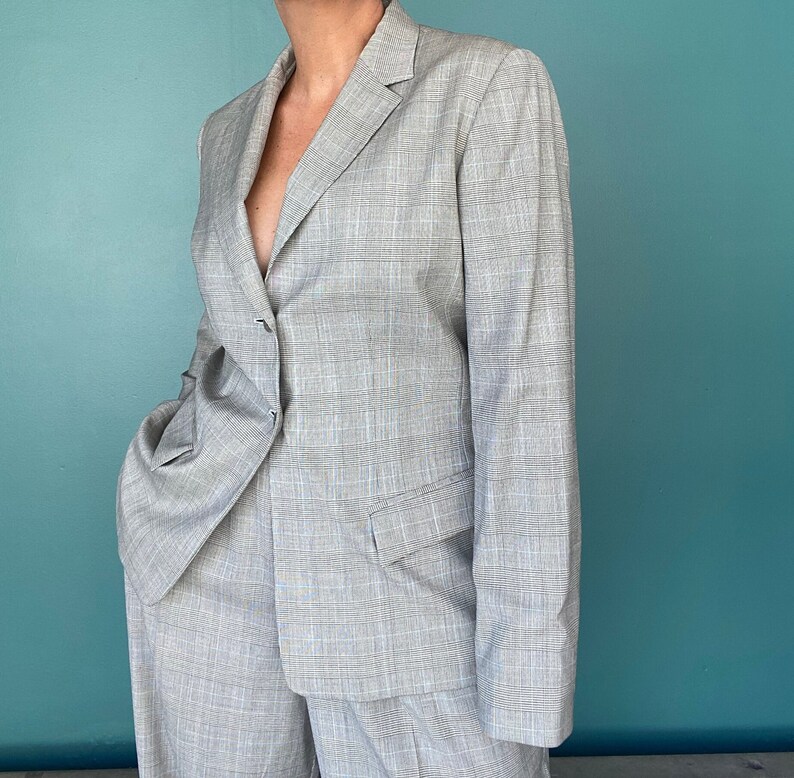 Woman Suit Set Pant Suit 90s Set Womens Suit Vintage Pant Suit Etsy