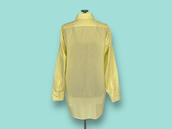 70s Collared Yellow Button Up Shirt TaraLynEvansS… - image 5