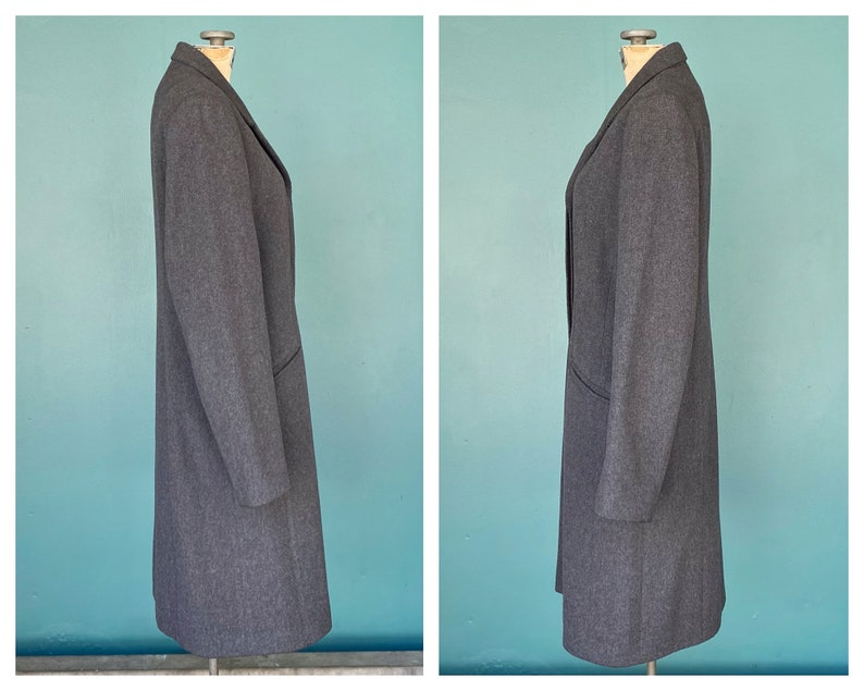 80s Grey Wool Cashmere Vintage Jacket Minimal Womens Light Jacket Vintage Wool Coat Vintage Jacket Women Vintage 80s TaraLynEvansStudio