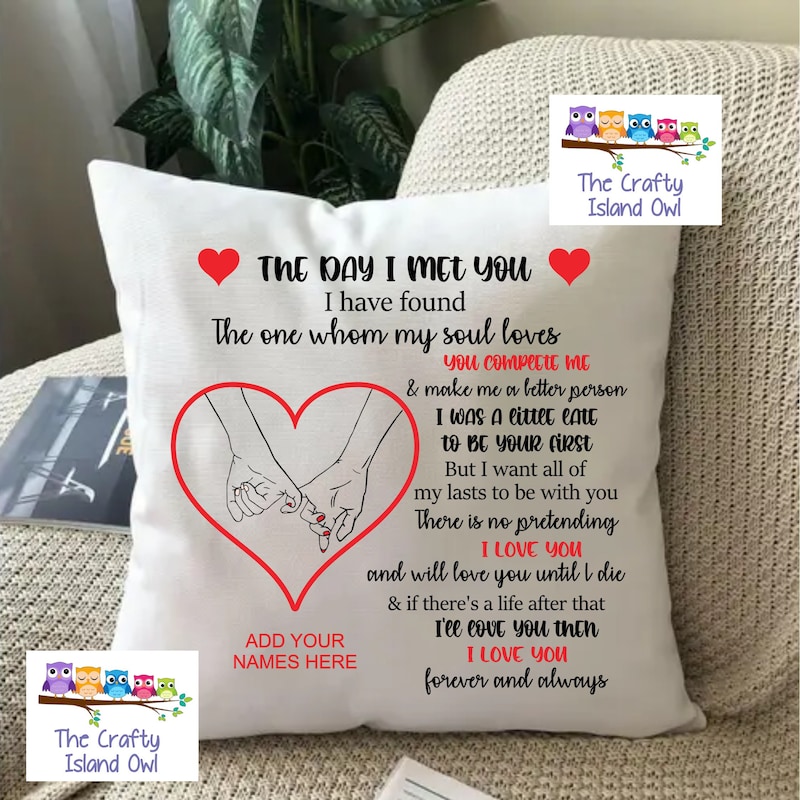 'I love you' throw pillow