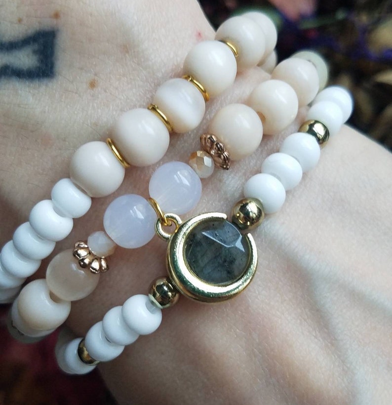 Green Stone Jewelry Amazonite Bracelet Neutral Toned Bracelets Heart Chakra Bracelet Stack Labradorite Pink Beaded Wedding Jewelry