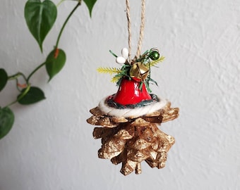 Pinecone Ornament // Holiday Pinecone // Rustic Tree Ornaments