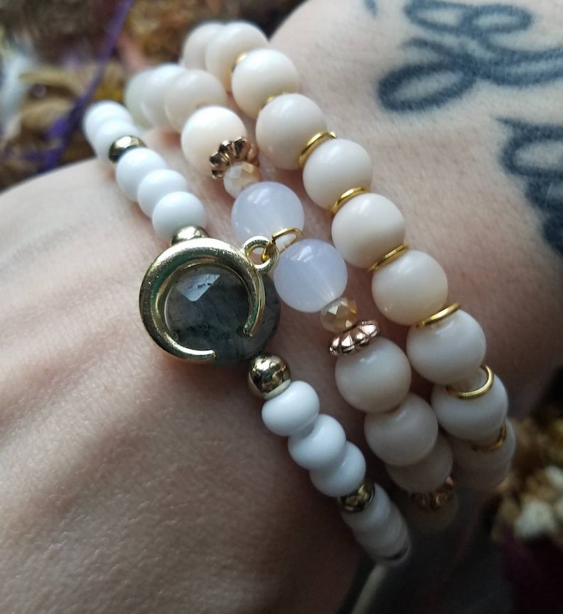 Green Stone Jewelry Amazonite Bracelet Neutral Toned Bracelets Heart Chakra Bracelet Stack Labradorite Pink Beaded Wedding Jewelry