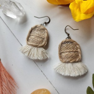 Cloud Earrings // Felt Earrings // Cloud Jewelry // Wanderlust Jewelry image 8