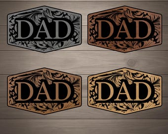 Parche para gorra de papá / Parche de cuero sintético grabado con láser / Regalo del Día del Padre para papá / Parche personalizado para gorra / Parche de cuero para gorras / Regalos para él
