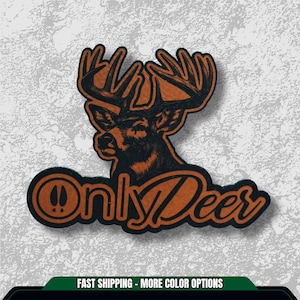 May include: A brown and black deer head logo with the text "Only Deer". The logo features a detailed illustration of a deer's head with large antlers. The text is in a stylized font.