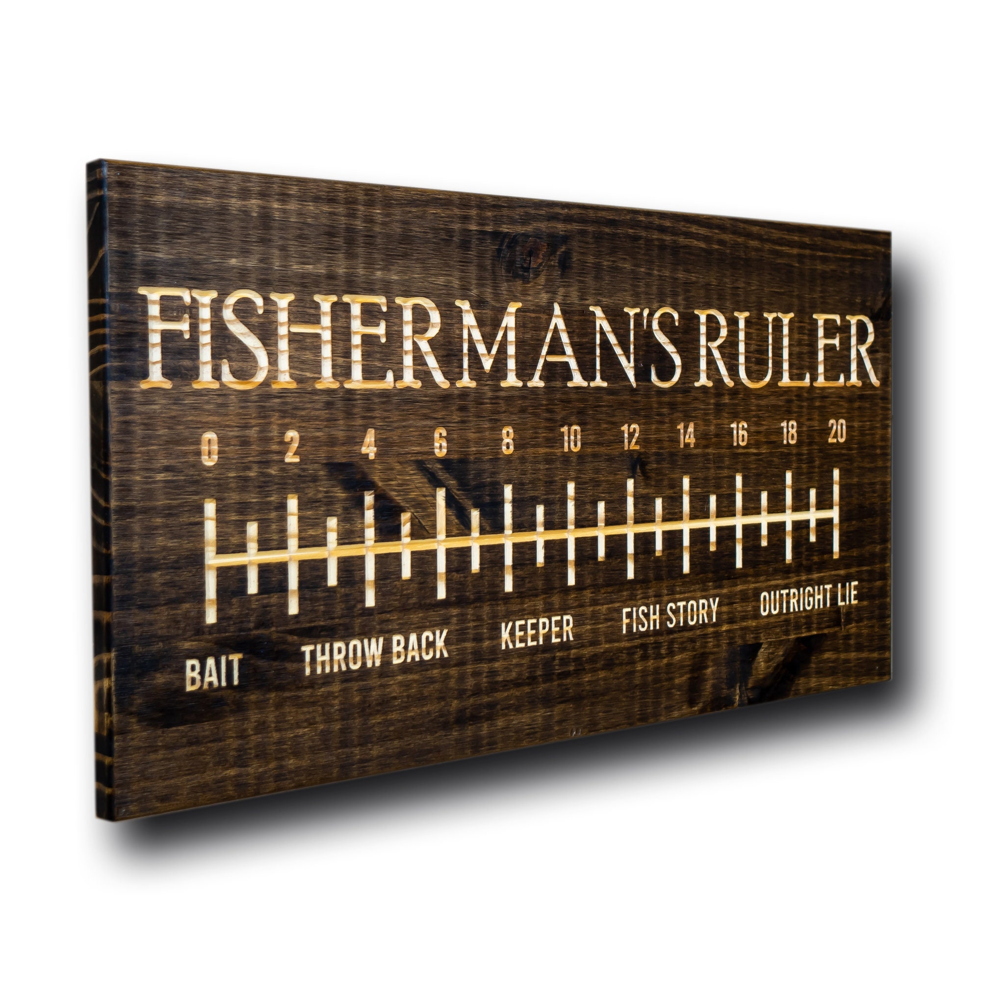 Marine City Fishing Aluminium Fish Ruler 18 inch for Fishing Boat