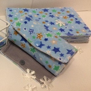 20 washable TOILET PAPER square size napkins or 5 x 8 of 20 wipes. Choice depending on availability in stock. image 3