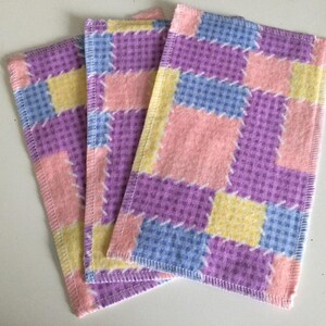 20 washable TOILET PAPER square size napkins or 5 x 8 of 20 wipes. Choice depending on availability in stock. image 4