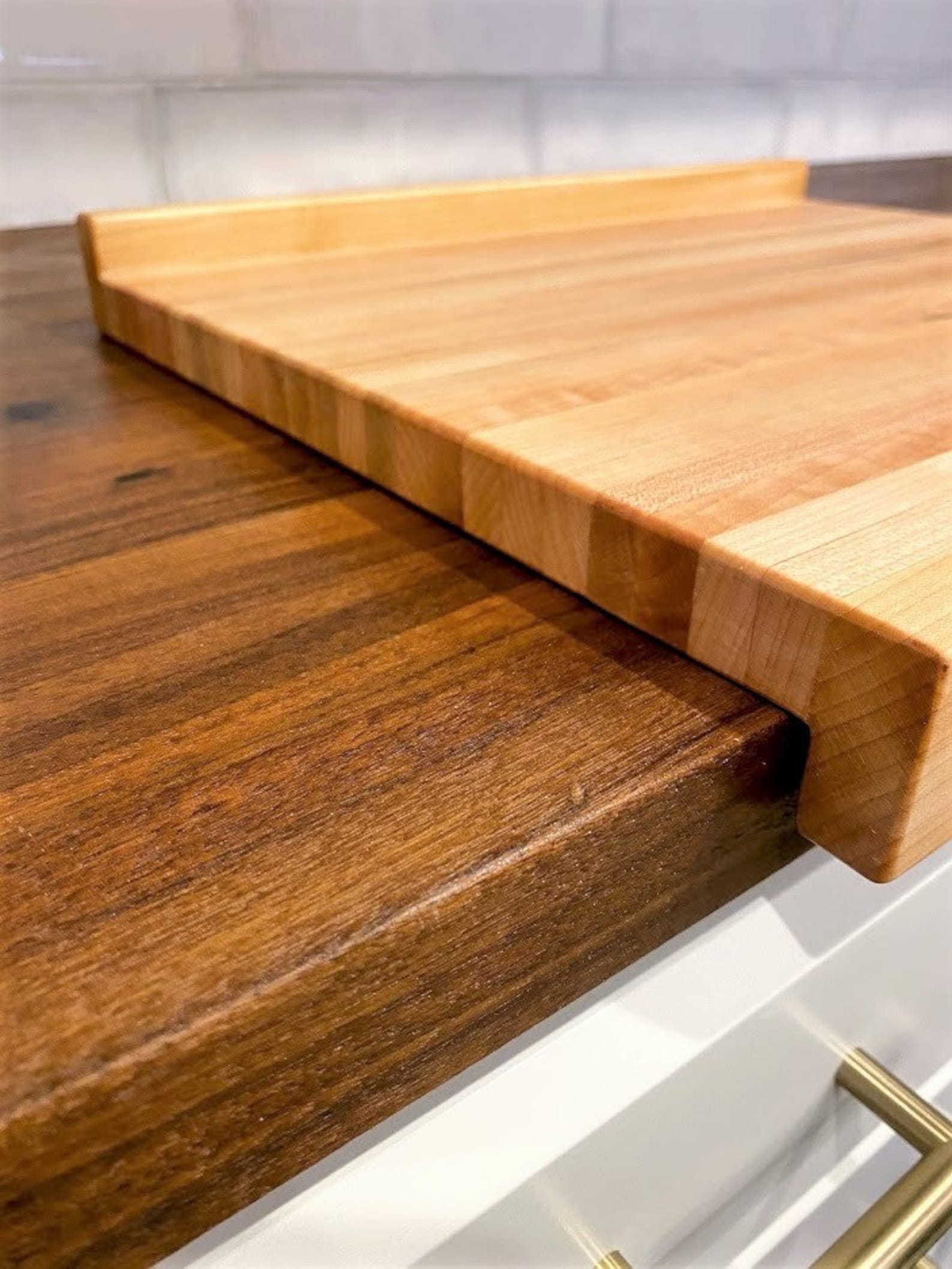 Wood Bread Board Dough Kneading Board with Double Countertop Etsy