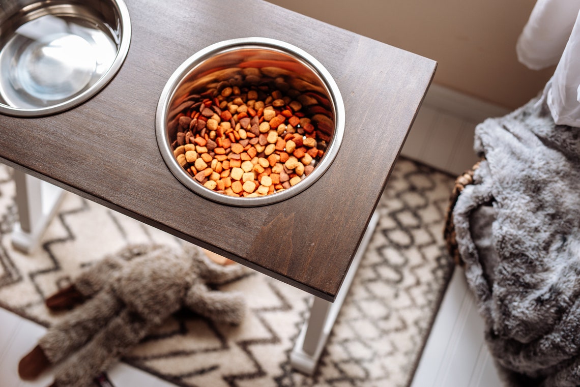 Extra Tall Dog Feeding Station Elevated Dog Bowls Great Dane Etsy