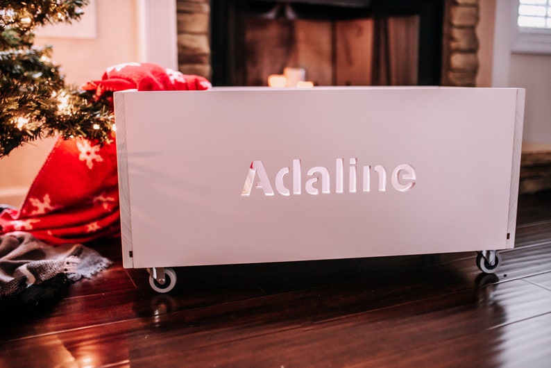 Personalized Toy Box Toy Box on Wheels Wooden Toy Box Etsy