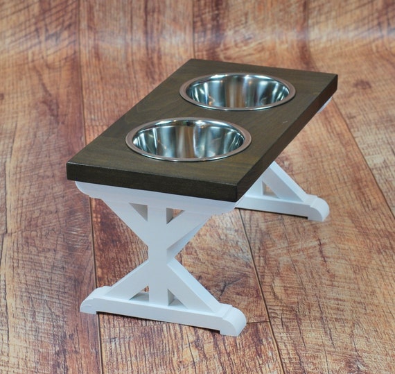 Medium Dog Bowl Stand 8.5 Tall Raised Dog Feeder Etsy