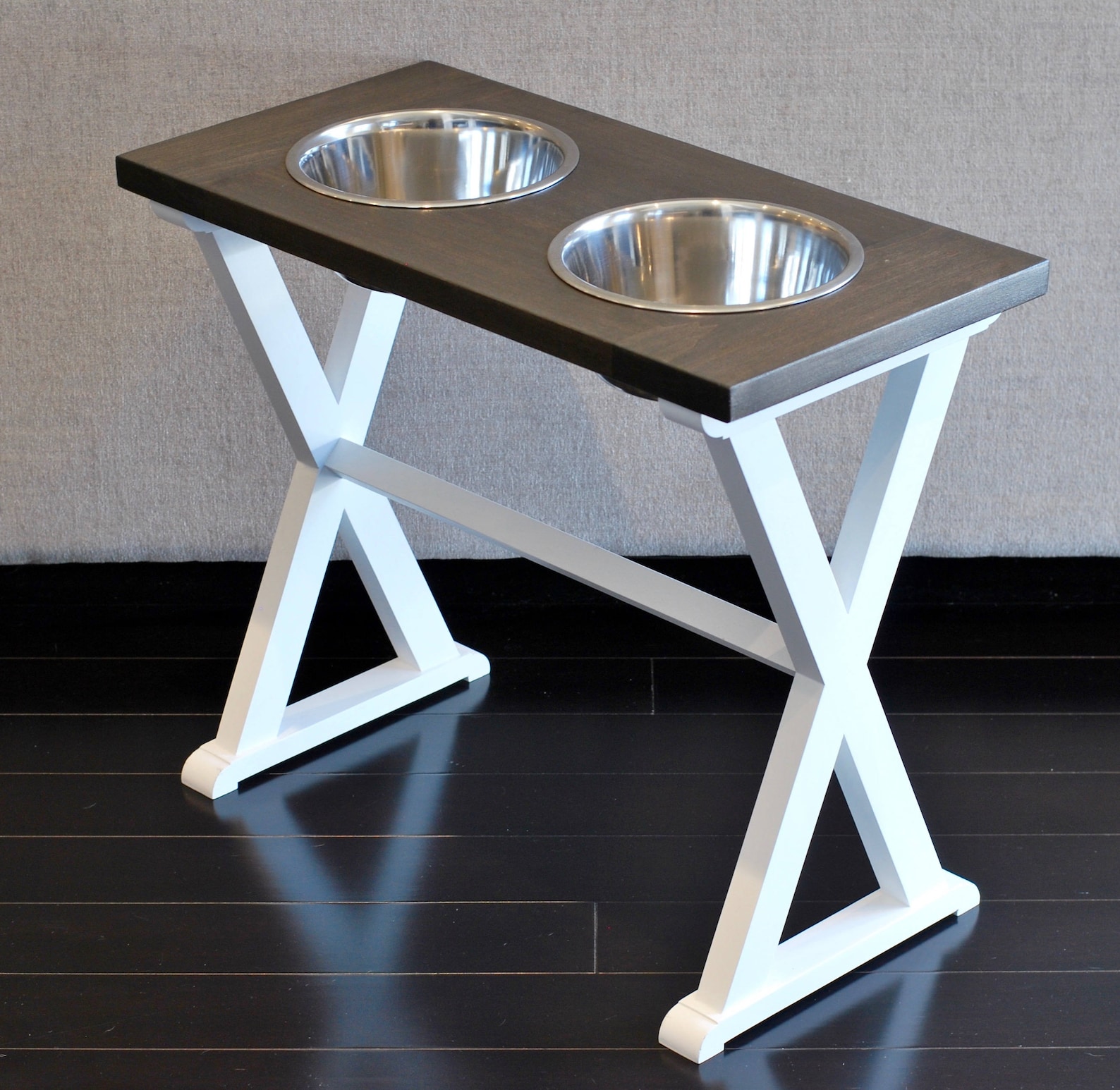 Extra Large Tall Elevated Dog Bowl Stand Farm house Table Etsy