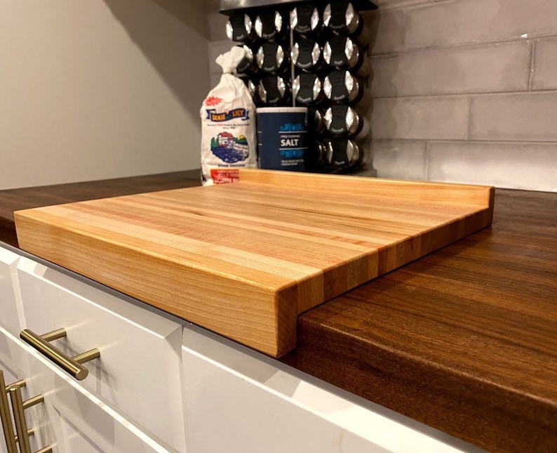 Wood Bread Board Dough Kneading Board with Double Countertop Etsy