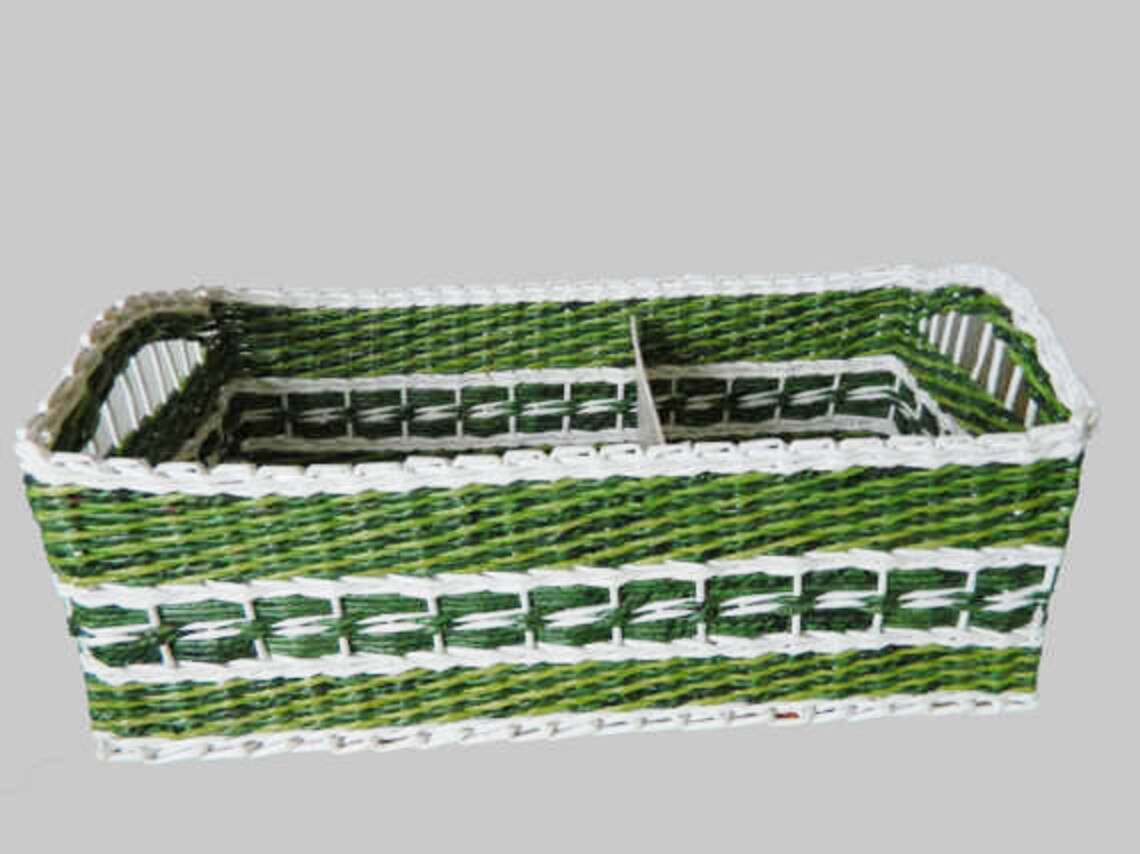 Rectangular Wicker Basket Wicker Storage Baskets Rectangular Etsy