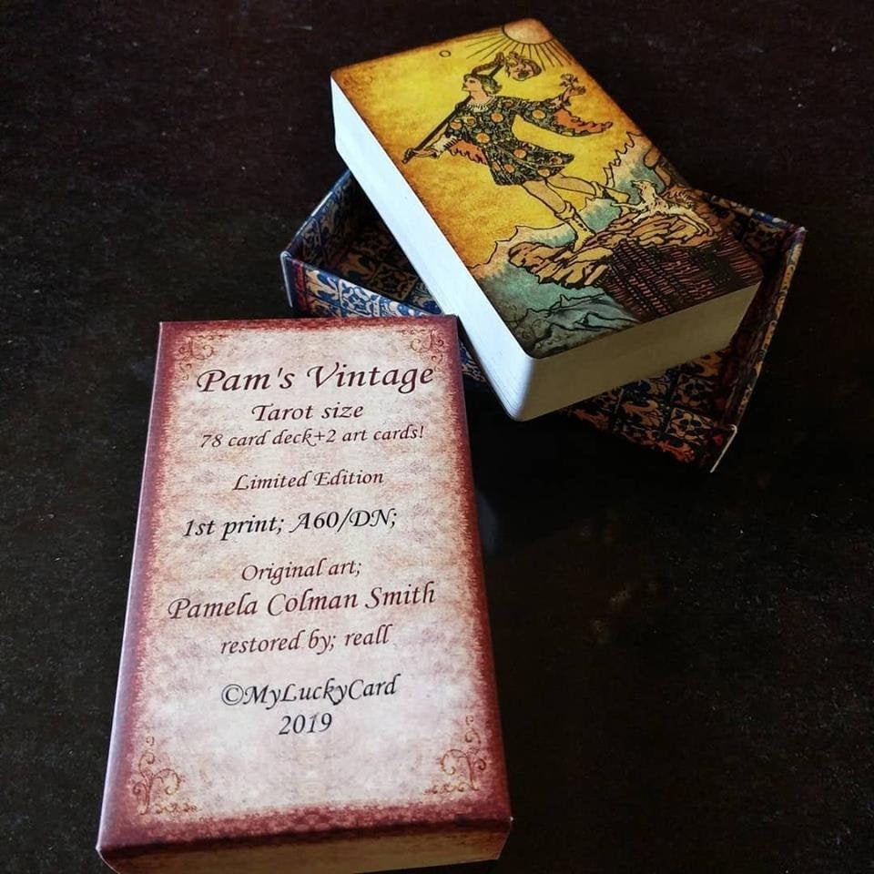 mini Pam's vintage tarot／パムズ・ヴィンテージタロット Pam's Vintage Tarot Size Deck Luxury EU Edition!:) - Etsy