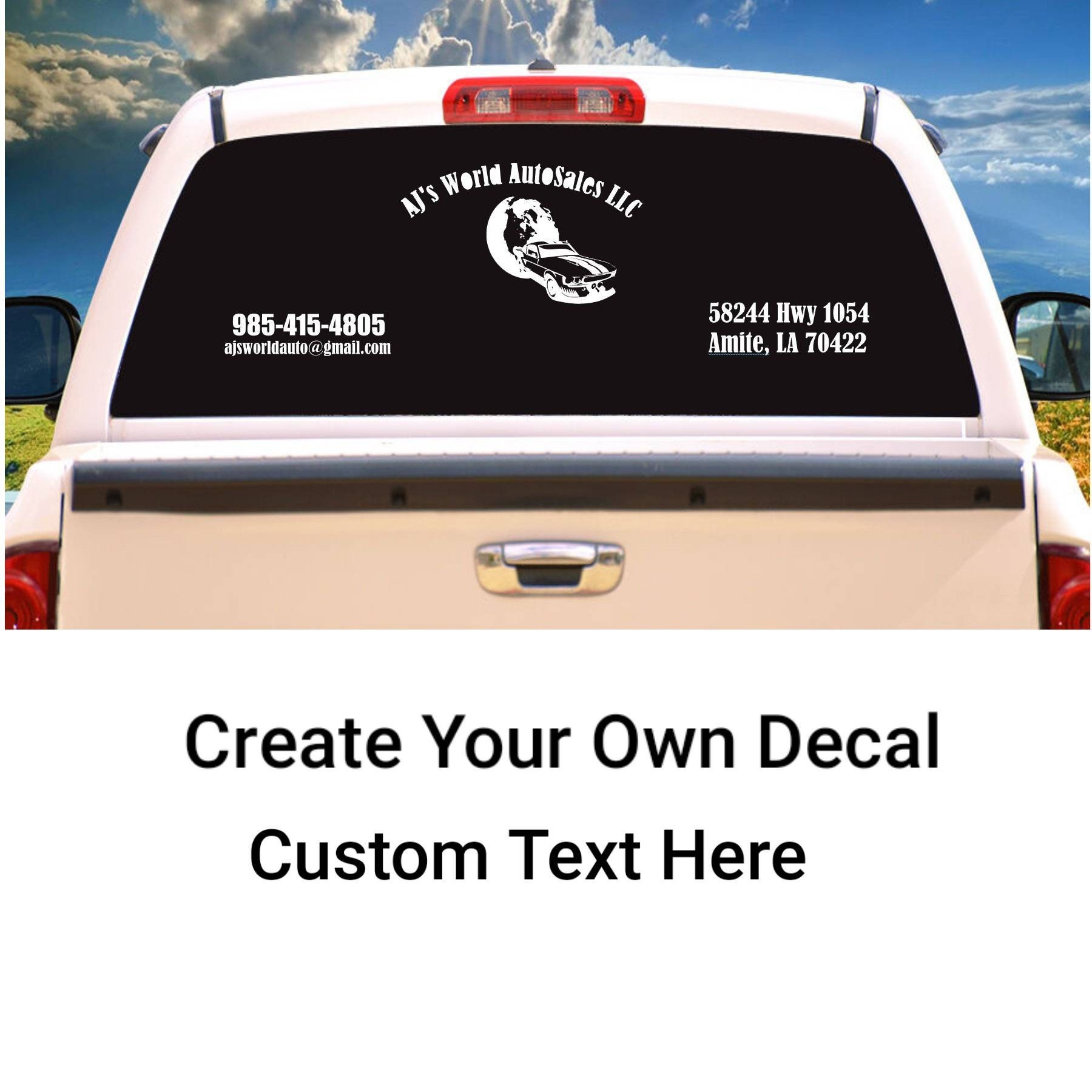 Custom Vinyl Decal / Vinyl Lettering / Vinyl Stickers / Create Etsy