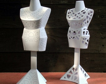 Papercraft Miniature Dressmakers Dummy - PDF download