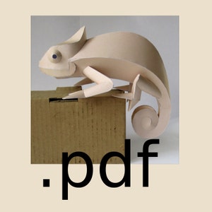 Chamaeleon Papercraft PDF - DIY Template