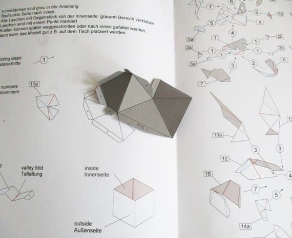 Gargoyle Diy Lowpoly Papercraft Pdf Template To Build This Etsy